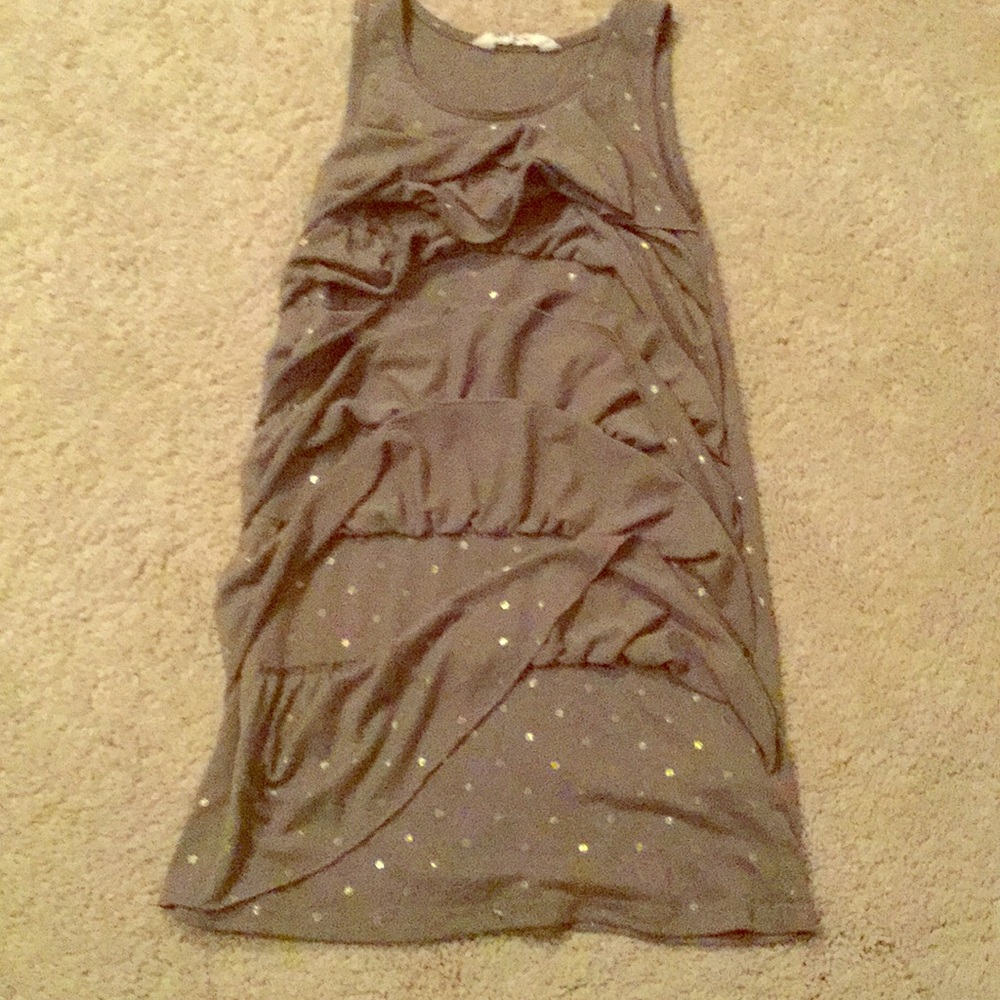 Green ruffled dress